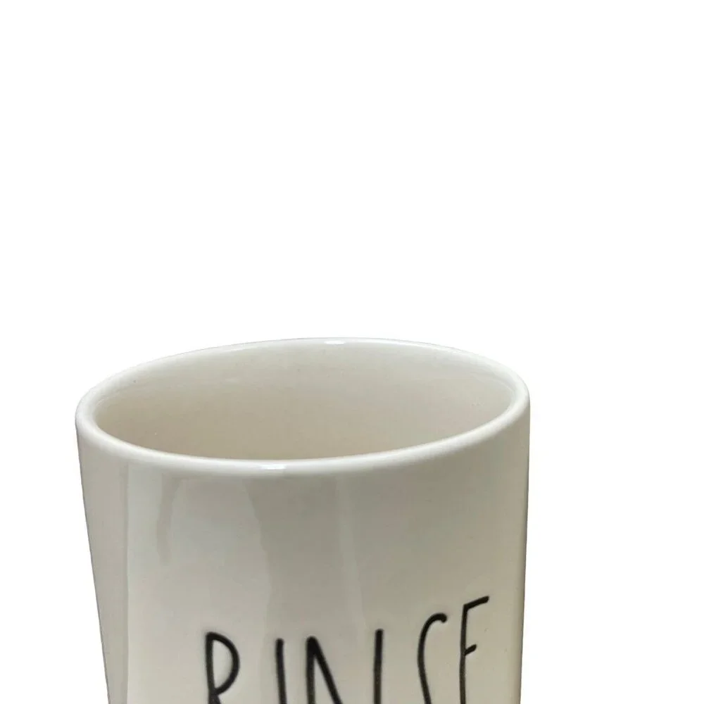 Rae Dunn Ceramic Rinse Cup/ Toothbrush Holder With Pumpkin‎ Design NWOT